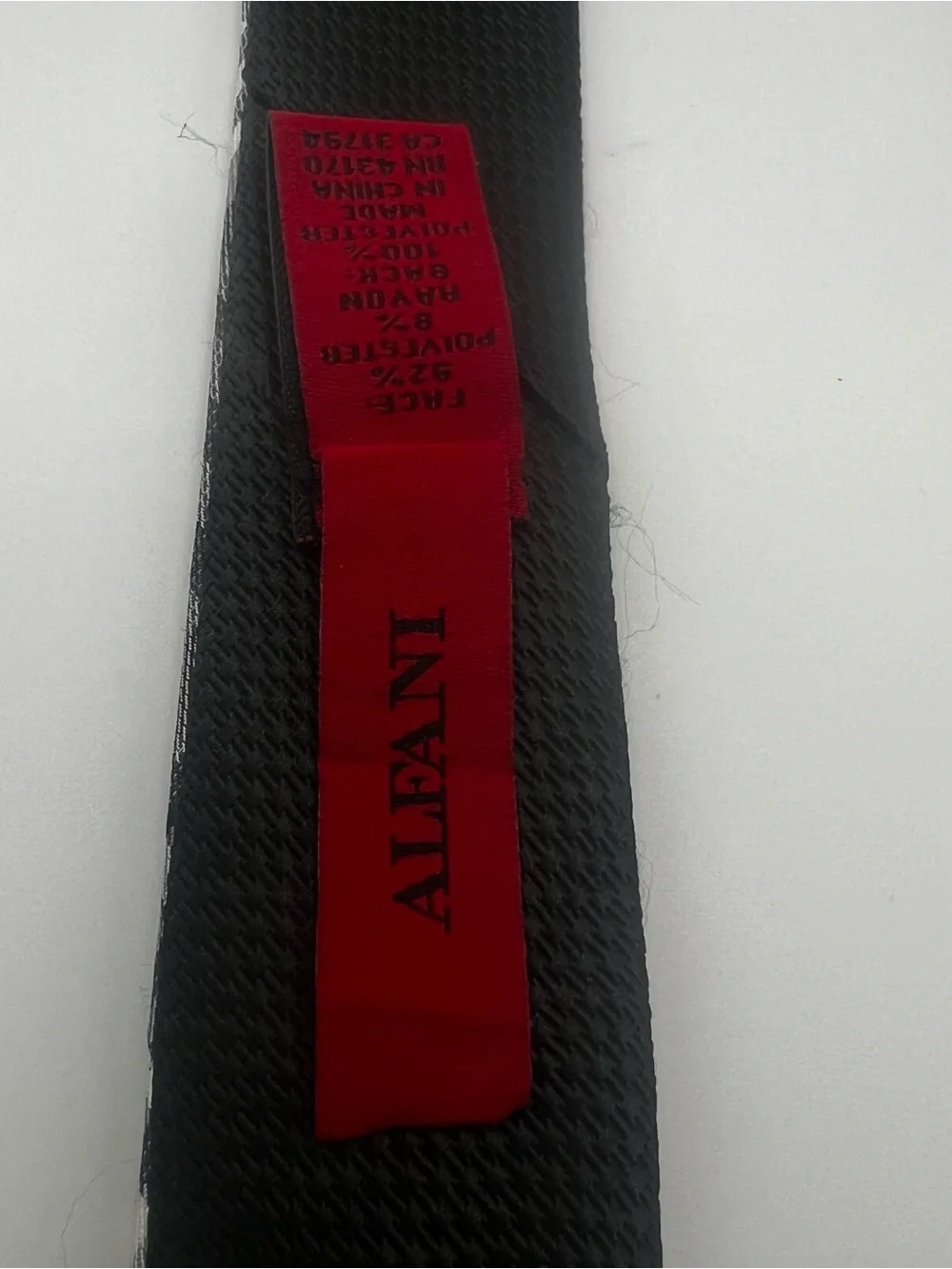Classic Black & Gray Plaid Men's Tie - Brand: